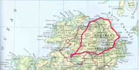 Карта Северной Ирландии